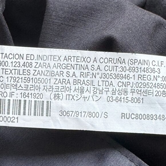 ✨ ZARA Satin High-Waisted Wide-Leg Pants – Black (Ref. 3067/917/800) - Picture 14 of 15